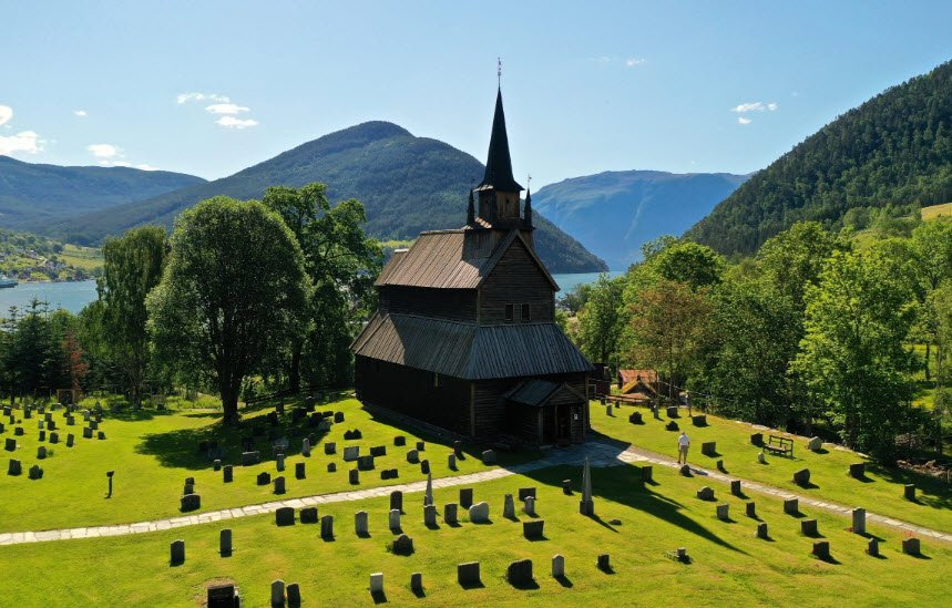 Kaupanger Stave Church, Kaupanger, Norway, Norway